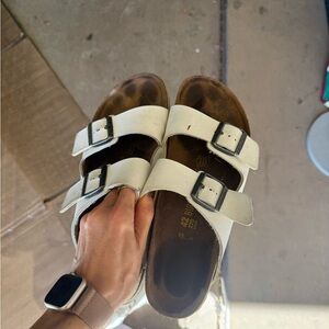 Birkenstock White Sandals
